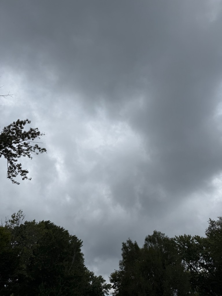 Thicker gray cloud cover from another direction in Raytown, Missouri at 2:04 PM on September 10, 2026.